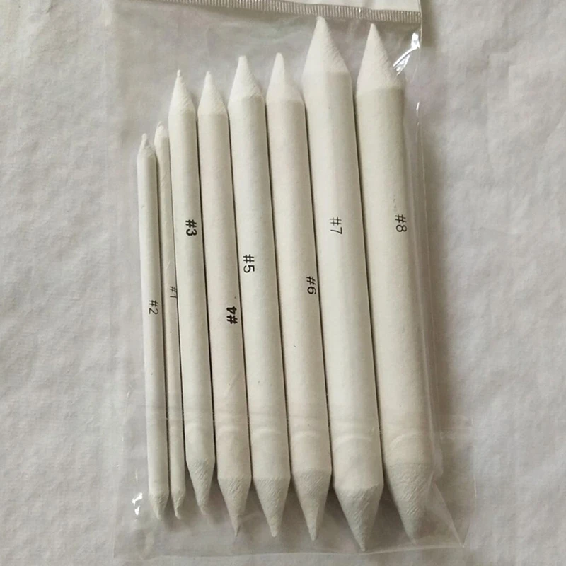 

8Pcs Assorted Sized Blending Stumps and Tortillions for Student Art Drawing Artist DIY Drawing and Sketching with Sandpa