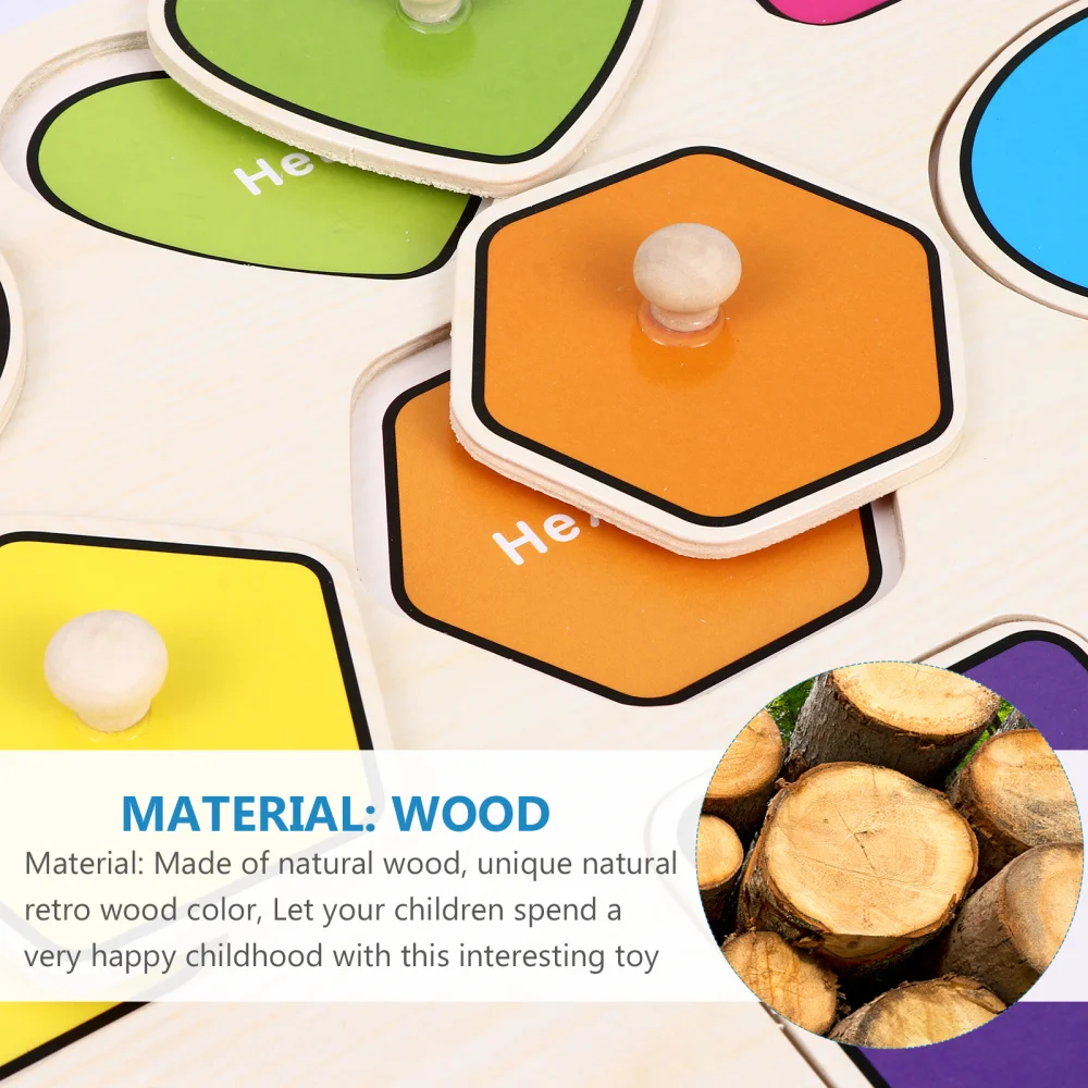 

1 Set Wooden Shapes Puzzle Kids Puzzle Plaything Creative Jigsaw Puzzle