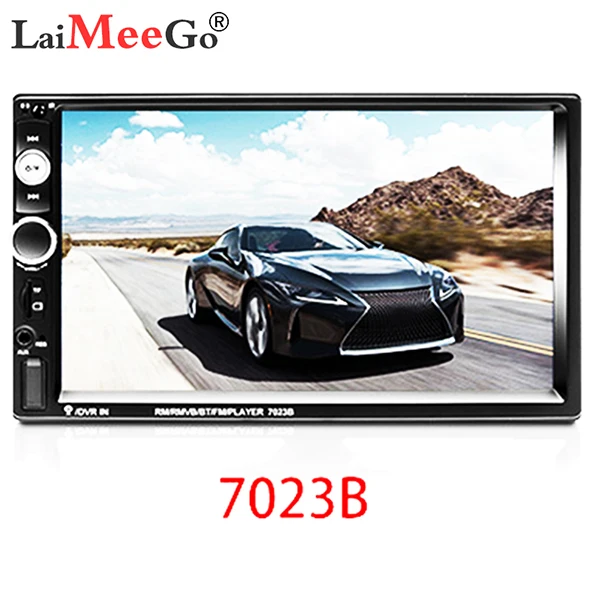 2 DIN Авторадио Bluetooth Mirrorlink автомобильный стерео " HD MP5 Автомобильный мультимедийный проигрыватель Aux FM входной приемник с задней камерой - Цвет: 7023B