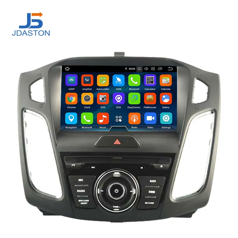 JDASTON Android 9,0 dvd-плеер для автомобиля Ford Focus wifi Мультимедиа gps стерео 1Din Автомагнитола аудио авто видео
