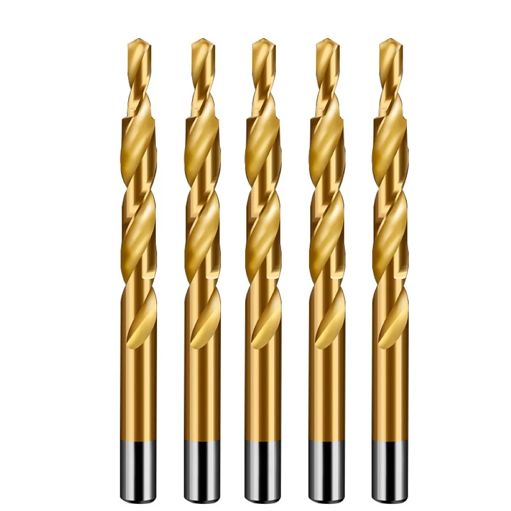 

Titanium Step Drill Bit 8-4/9-5/10-5/10-6/12-8mm HSS Second-Order Drill for Aluminum Alloy Copper Plastic Wood Board