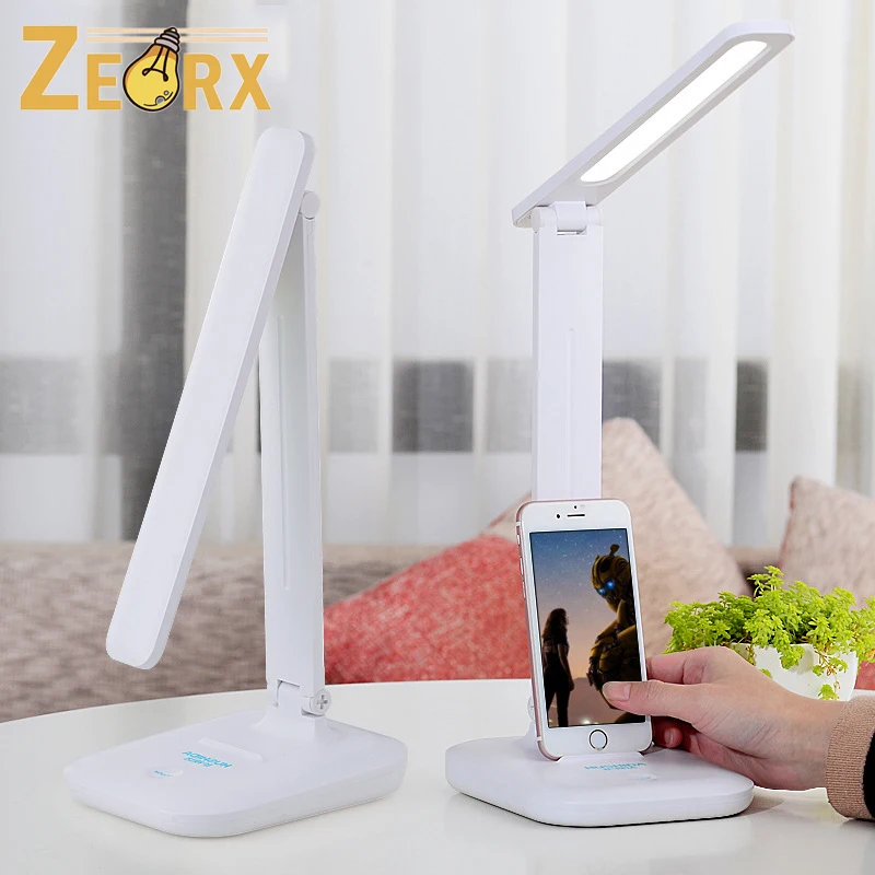 

LED Desk Lamp Touch Control Desk Lamp 3 Brightness Levels Office Lamp with USB Charging Port Foldable Desk Lamp