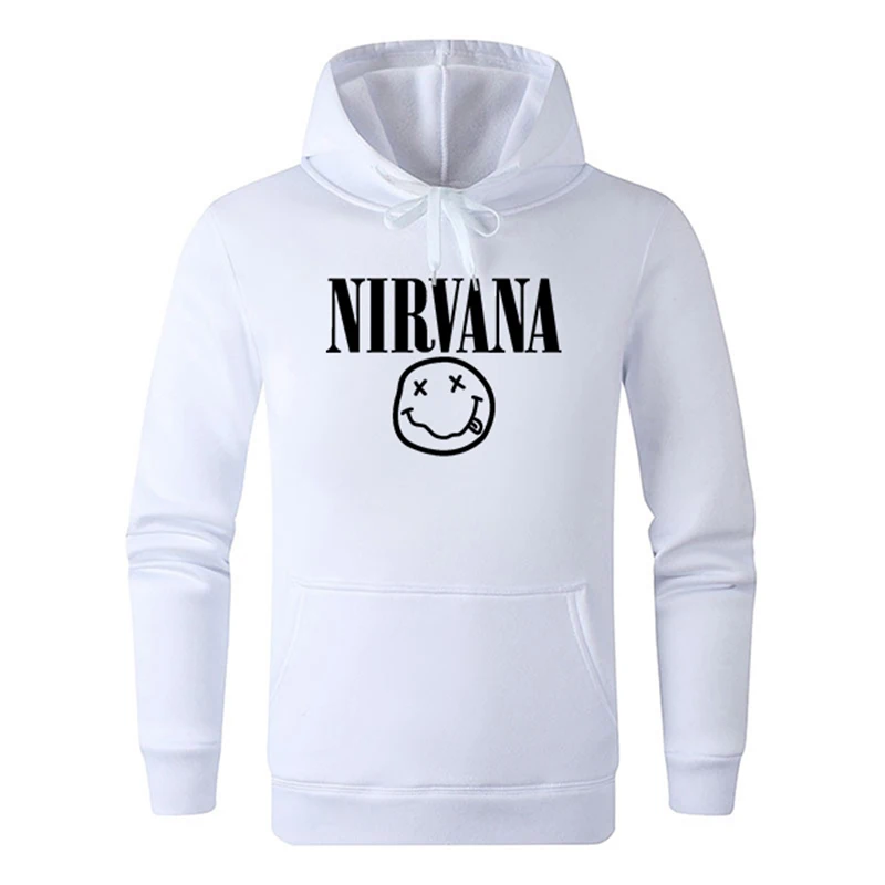 Свитшот Nirvana для мужчин осенне зимний пуловер с принтом рок Харадзюку уличная