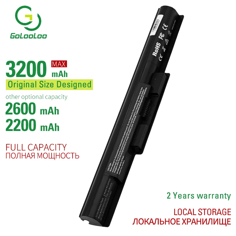 Новый аккумулятор Golooloo 3200 мач для ноутбука SONY F14215SCB F1421AYCB F1421V4CP VGP BPS35 F1521AYC F153100C