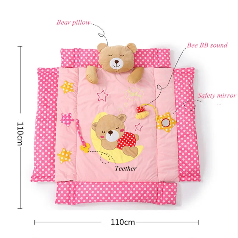 Многофункциональный Мобильный коврик для детской кроватки детский игр в