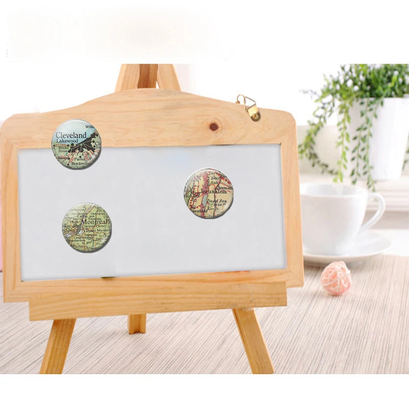 Вия 30 мм магнит на холодильник Словения Хорватия карта Монреаль Джезаль Кливленд