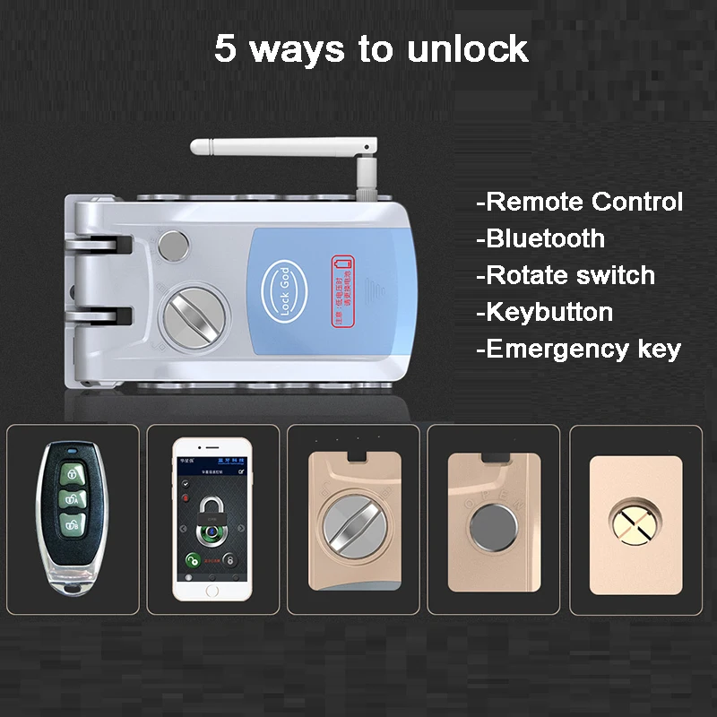 Smart Door Lock Invisible Hidden Remote Control Bluetooth Wifi Electronic Home Automation Alexa Google home | Безопасность и