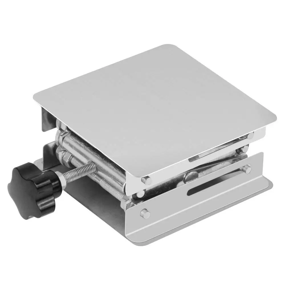 

4"x4" 100x100mm Aluminum Router Lift Table Woodworking Engraving Lab Lifting Stand Rack lift platform Woodworking Benches