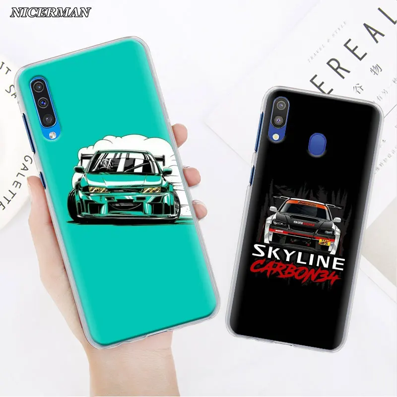 Спортивный чехол для телефона jdm drift Жесткий Чехол Samsung Galaxy M10s M20 M30s M40 M11 M21 M31 M51 A7 A9