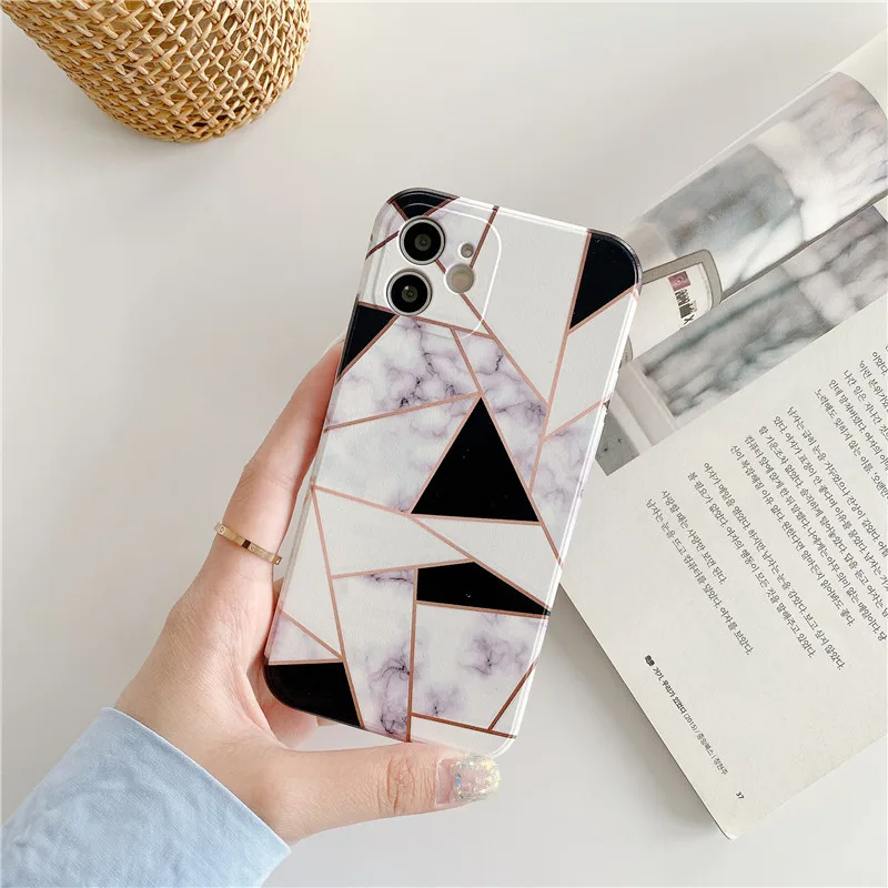 

Graffiti geometry TPU soft silicone phone case for iPhone 12 Pro max case 11Pro max cover 7 8 plus XS MAX 12 mini X XR Couples