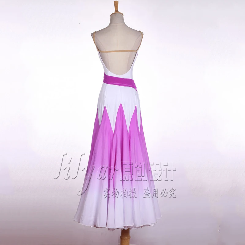 Фиолетовое бальное платье для бальных танцев большого размера на заказ