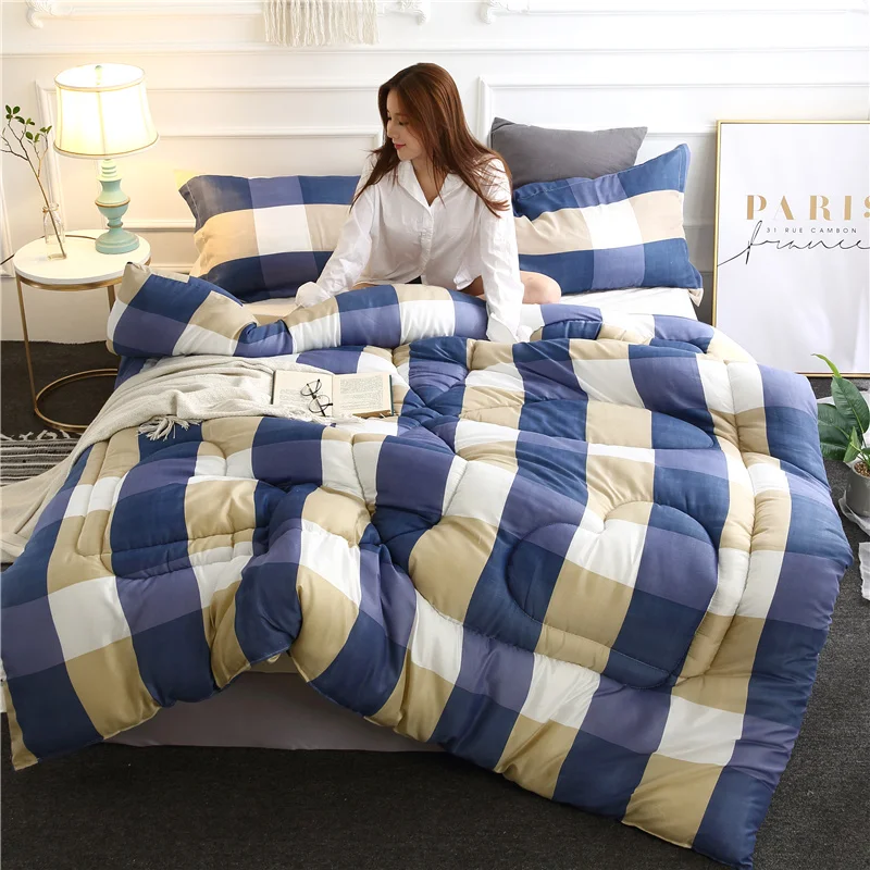 

Summer And Winter Quilt For Double Single Bed Duvet 150*200 200*230 Blanket Lattice Comforters Bed Cover Quilting Home Textiles