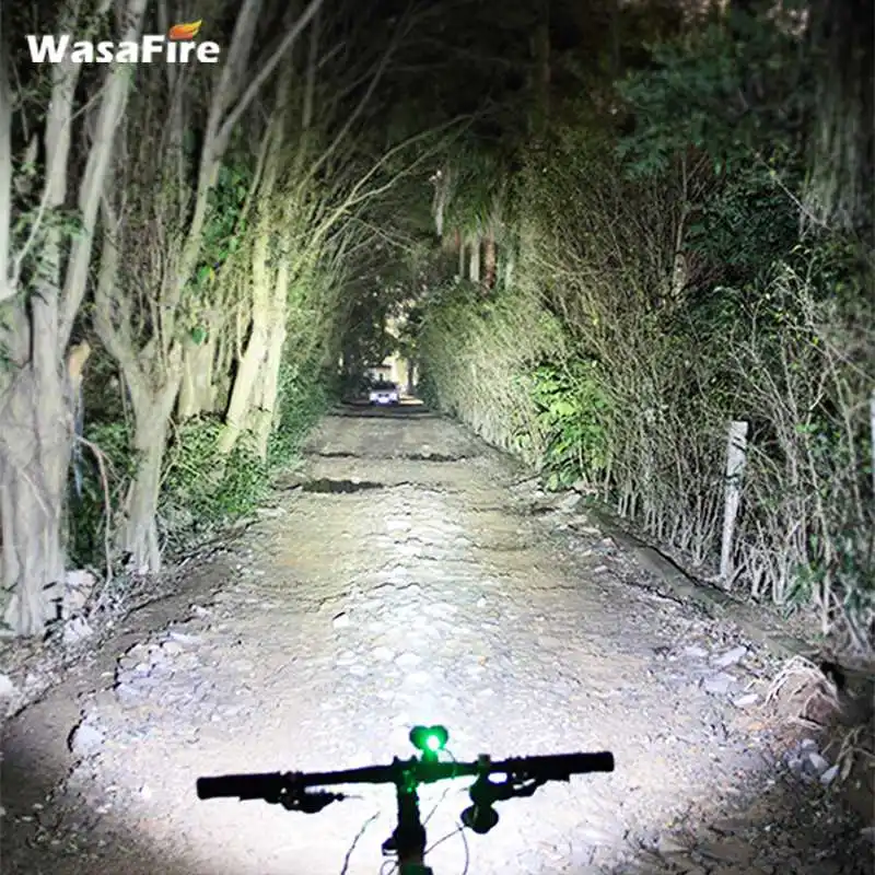 

WasaFire 16*T6 LED Bicycle Headlight Super Bright 40000lm Cycling Front Lamp Safety LED Running Mountain Night Riding Bike Light