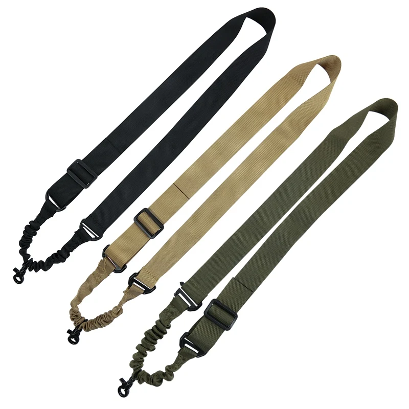 

Outdoor Tactical Elastic Single Point Quick Release Sling Strap Rifle Gun Sling Adjustable Airsoft Paintball Hunting Accessories
