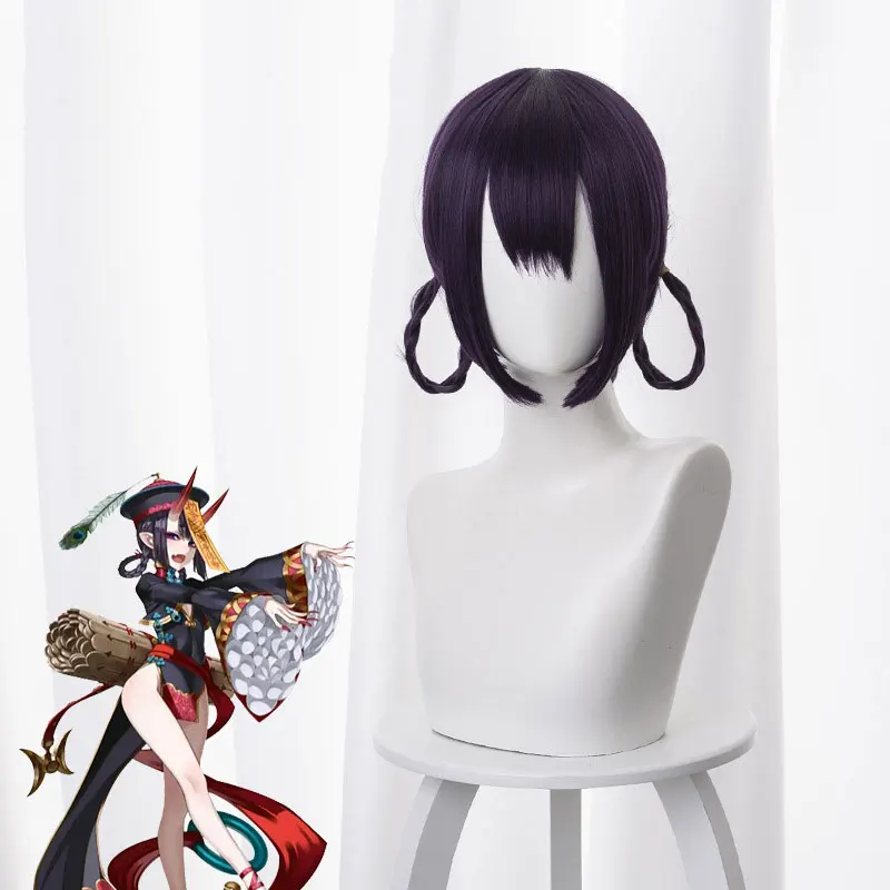 Парик для косплея Shuten Douji Fate Grand Order FGO парик из синтетического фиолетового волоса