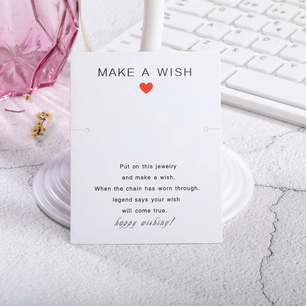 

100Pcs White Brown Kraft Paper Handmade With Love DIY Jewelry Package Card For Necklace Earring Hairpin Pendant Displays Cards