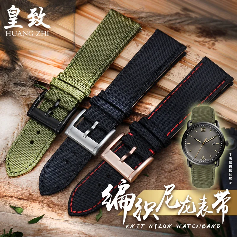 

Nylon Watch Strap for Citizen 8475 Mido Orange Rudder Hamilton Seiko Abalone Nylon Leather Watch Band 18 20 22mm