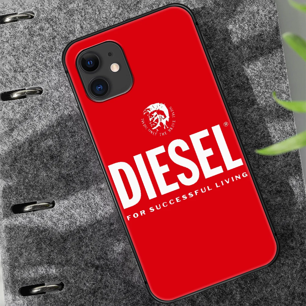 

Italian fashion brand Diesel Phone Case Cover Hull For iphone 5 5s se 2020 6 6s 7 8 12 mini plus X XS XR 11 PRO MAX black Cell