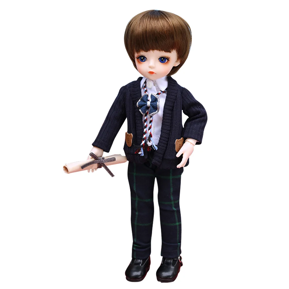 0001BV12003 Bjd кукла 30 см подарки для девочки 18 суставов кукла с одеждой DIY кукла лучшие подарки для девочки ручной работы игрушка косметика - Цвет: 0001BV12003