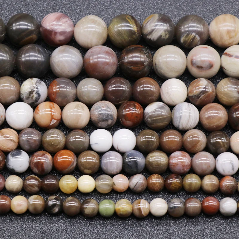 Новое поступление натуральный камень шарик деревянный окаменевший нефрит