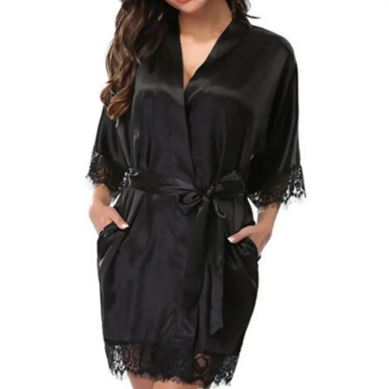 2019 модное женское спальное платье нижнее белье кружевной халат с коротким
