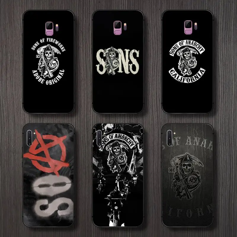 Sons of Anarchy Американский ТВ showfunda coque крышка чехол для телефона Samsung S6 S7 край S8 S9 S10 e plus