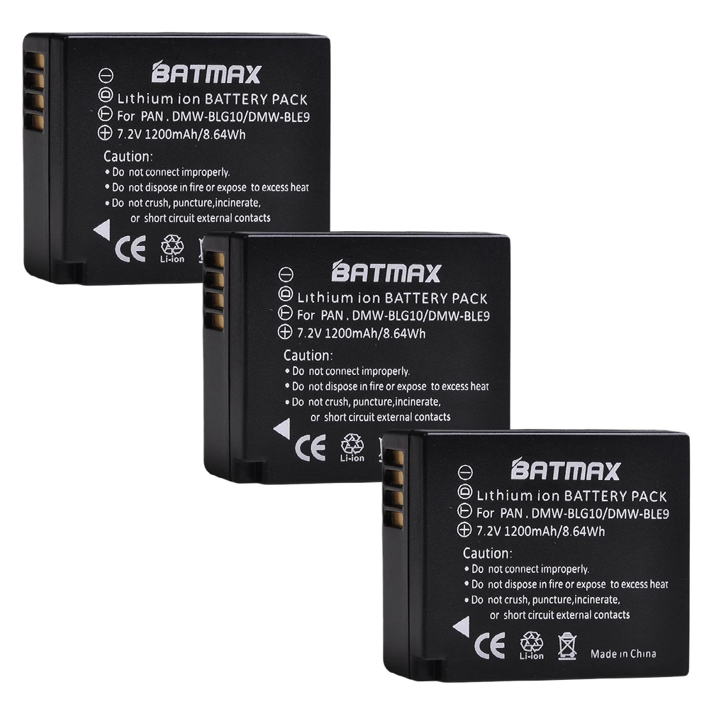2 шт. DMW-BLG10 BLG10E BLG10PP BLE9 BLE9E батареи для цифрового фотоаппарата Panasonic Lumix DMC GF6 GX7 GF3 GF5 ZS100 ZS60 LX100 GX85 DC-ZS70 GX80 - Цвет: 3Pcs