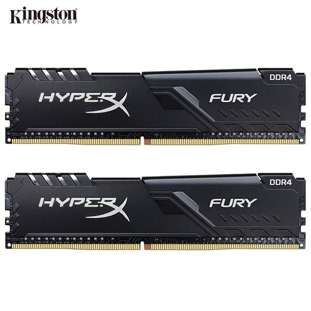Память kingston 8 ГБ 16 ГБ 32 ГБ 2133 МГц 2400 МГц 2666 МГц DIMM DDR4 RAM HyperX FURY
