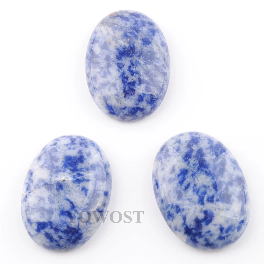 

10Pcs 22x30mm Natural Stone Oval No Hole Cabochon Beads Fit Making Jewelry Ring Earrings Necklace Amethysts Opal Jades IBU306