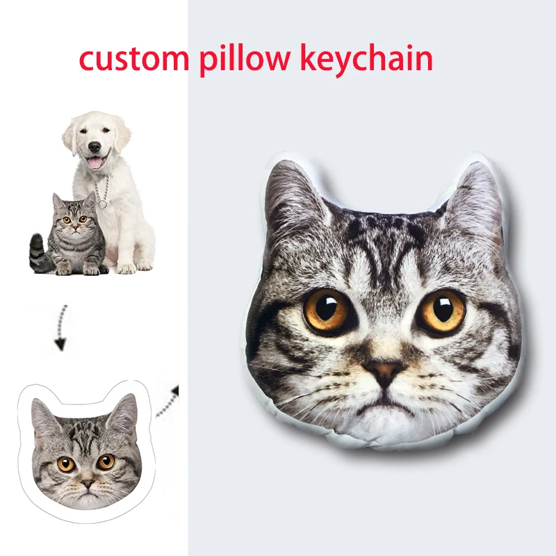

Персонализированные брелки для фотографий для домашних животных, подгонянные брелки для мемориала, рождественский подарок, аниме, Подвесн...