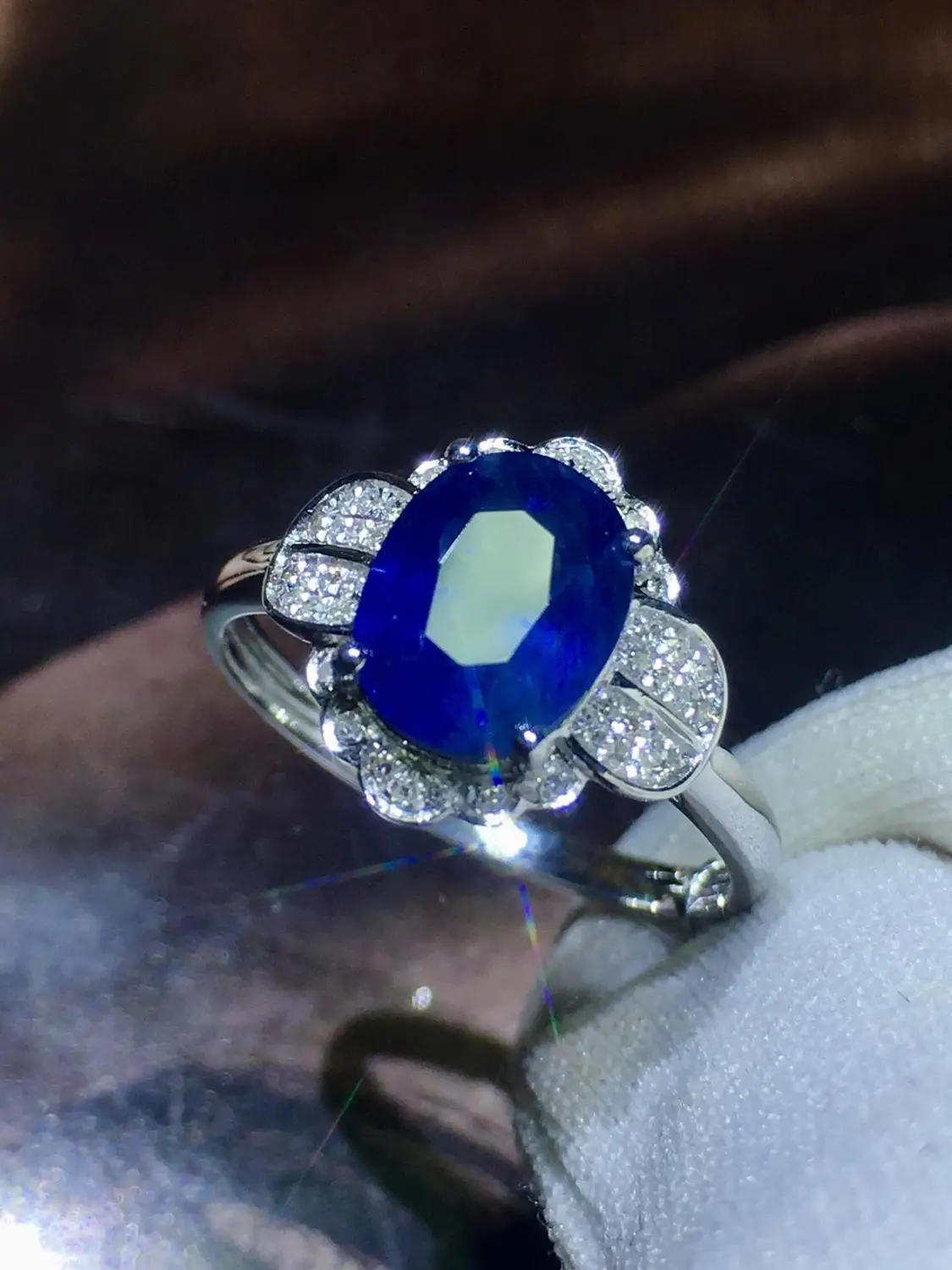 Настоящие хорошие драгоценности 18K 100% натуральный 1.95ct Королевский драгоценный
