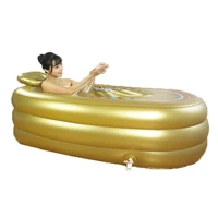 durable foldable and portable pvc inflatable sauna steam pool bathtub for city family
