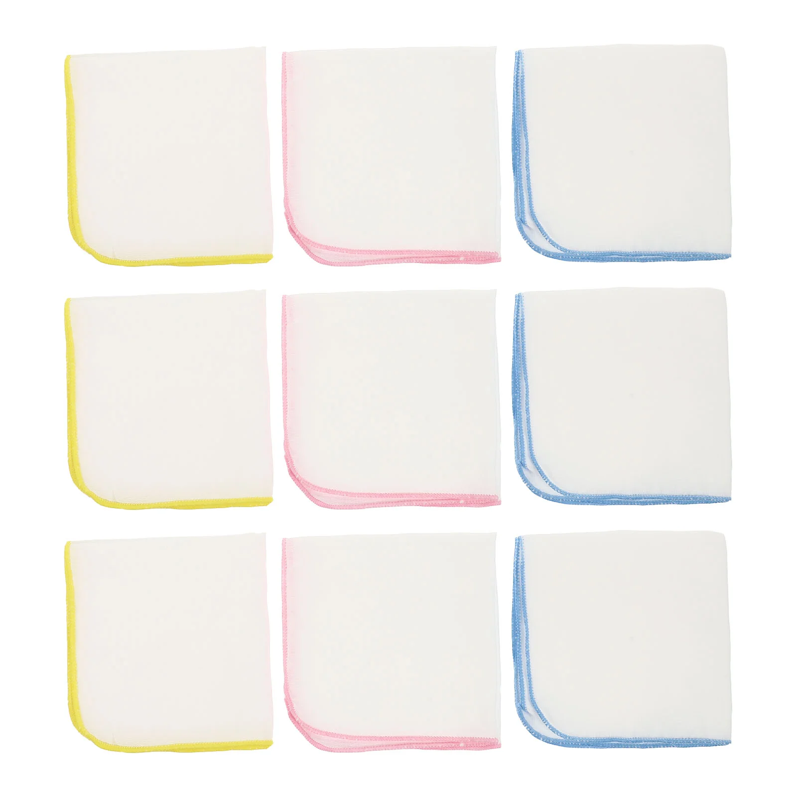 

9 шт. детская отрыжка, абсорбирующие тряпки, хлопковые тряпки для новорожденных (разные цвета)