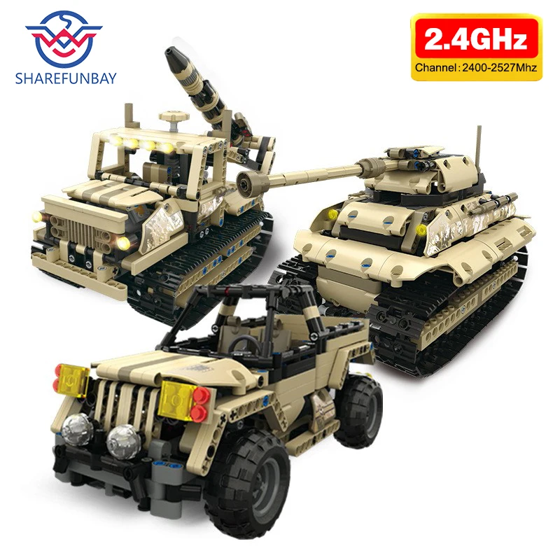 Строительные блоки SHAREFUNBAY радиоуправляемые с пультом дистанционного управления|