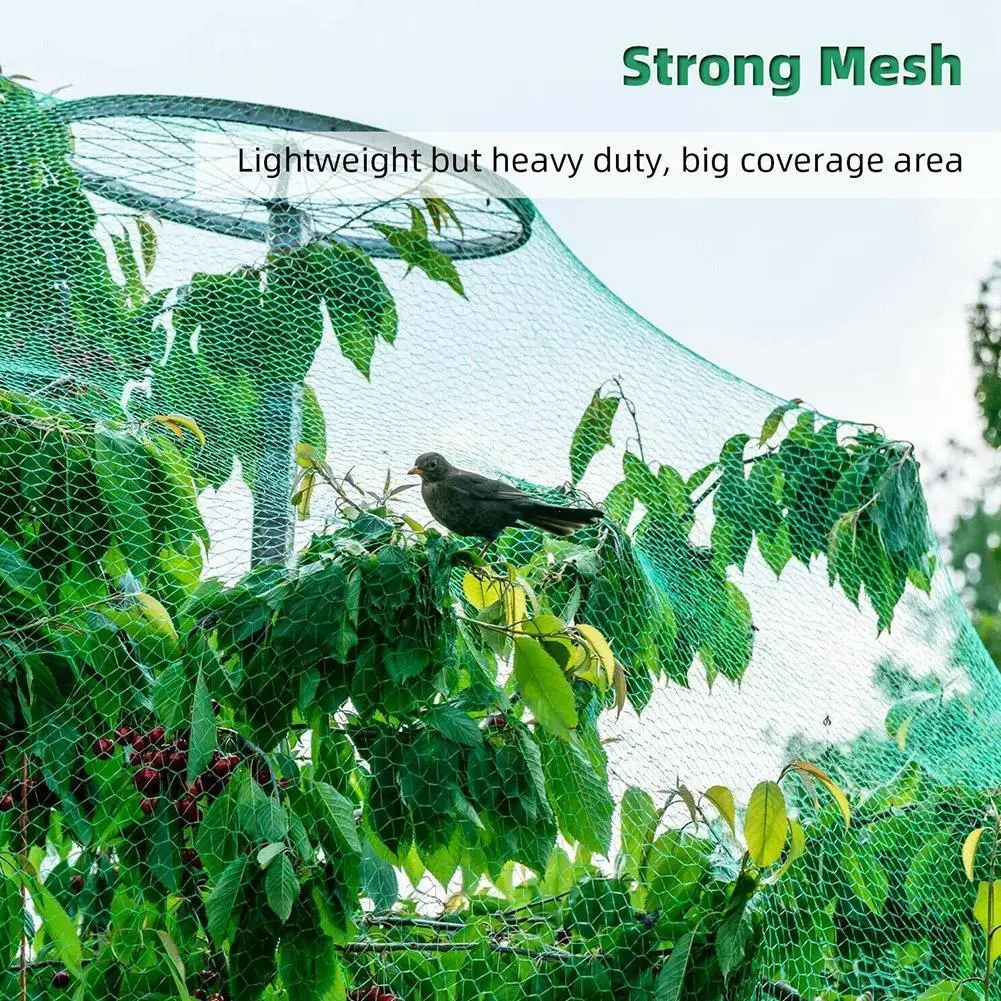 

Garden Netting Green Woven Mesh Protect Plant Fruits Flowers Durable Fencing Stops Bird Stretch Net Birds Animals Net Deer M2Z1