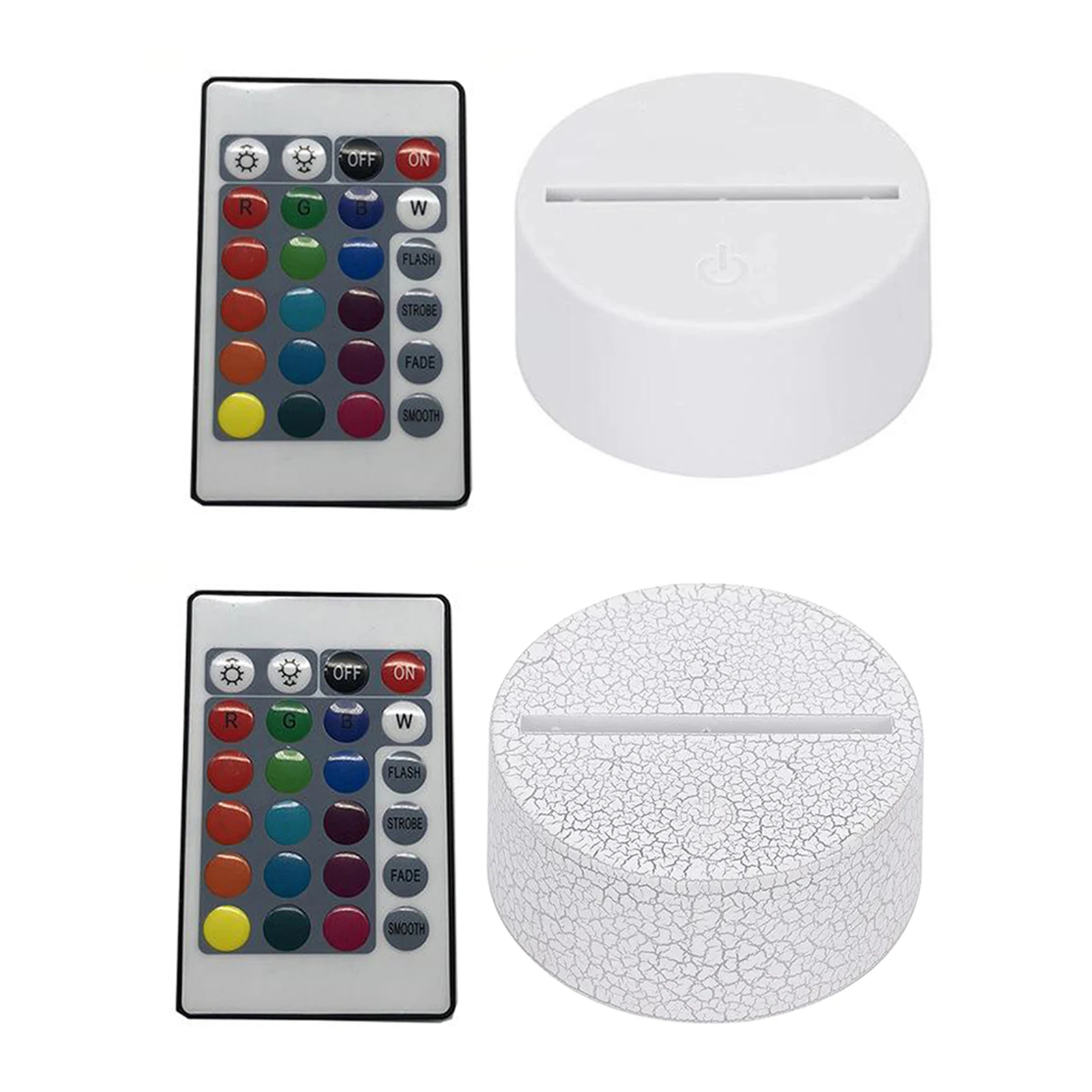 Светодиодный 3D Ночной светильник база Иллюзия держатель лампы дистанционного