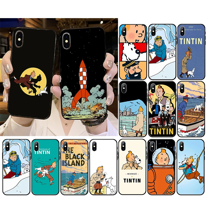 

The Adventures of Tintin Phone Case for iphone 13 12 11 Pro Max Case For iPhone XS MAX X XR SE2 8 7 Plus