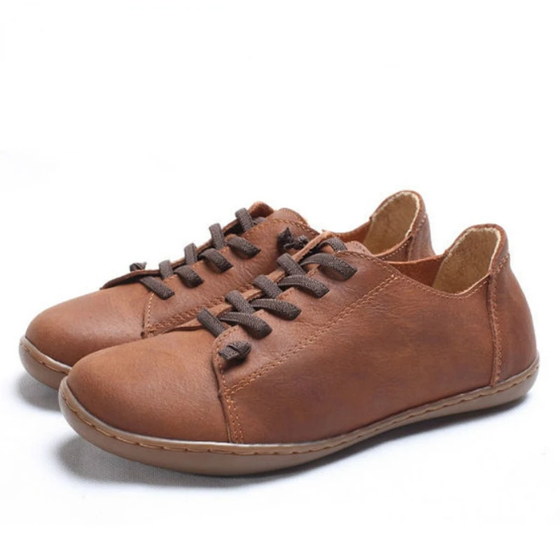 

Женские туфли на плоской подошве из натуральной кожи