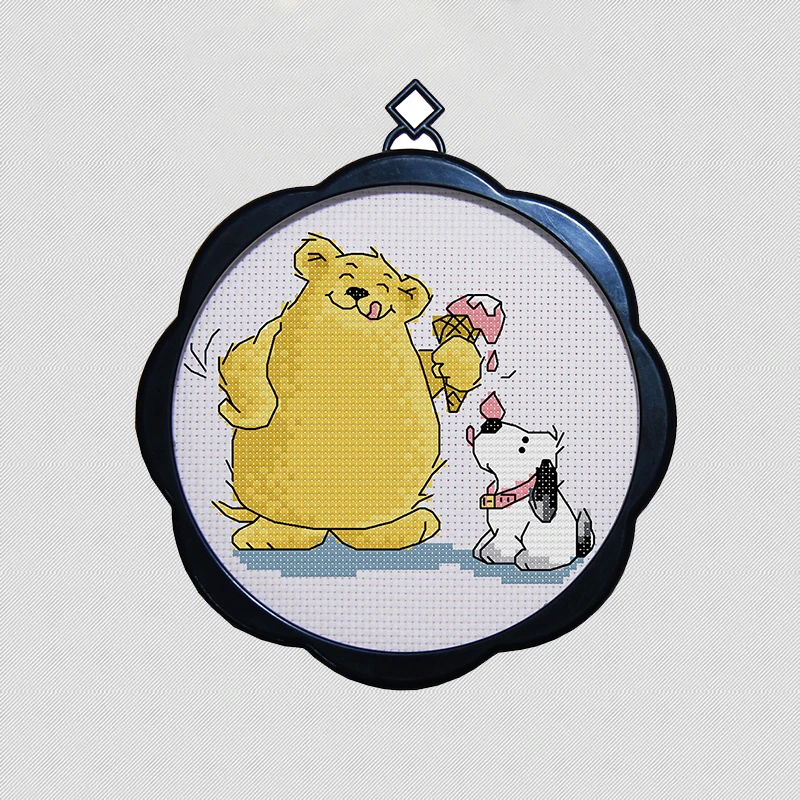 Маленькая милая мультяшная простая маленькая фоторамка Набор для вышивки
