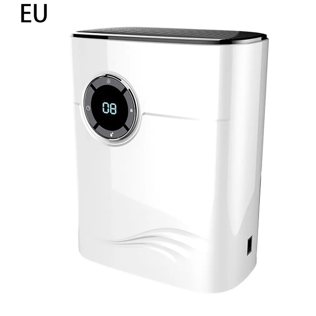 

Electric Mini Air Dehumidifier 600mL Portable LED Discplay Air Purifier Machine Automatic Power-off Defrost For Home
