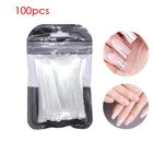 100 шт., Профессиональная форма для наращивания ногтей из шелкового волокна и стекловолокна