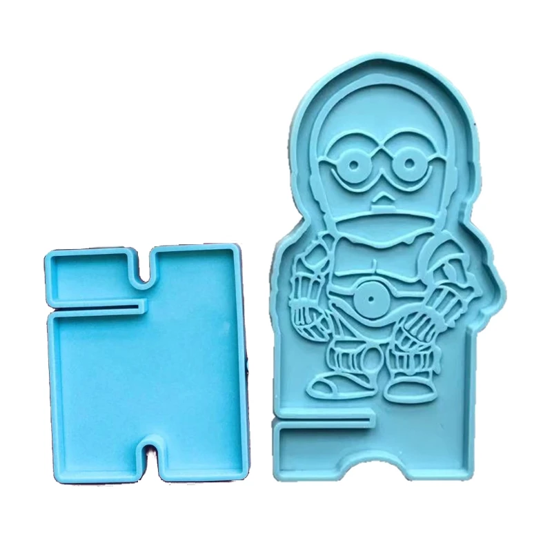 

Handmade Mobile Phone Stand Silicone Resin Mold Phone Holder Epoxy Resin Moulds Craft Cell Phone Bracket Silicone Mold