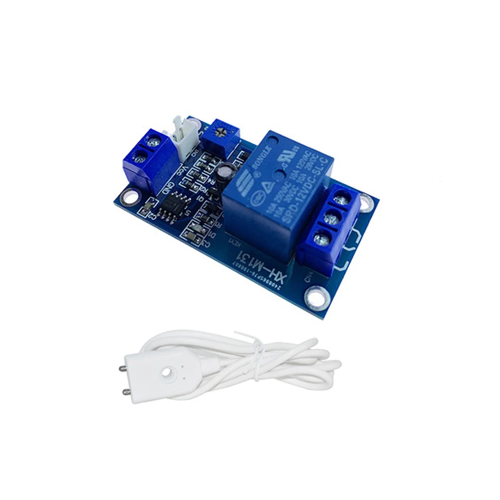 

5V 24V 12V Water Detector Relay Module Water Leakage Detection Device with Water Leak Sensing Cable 1 Meter Long