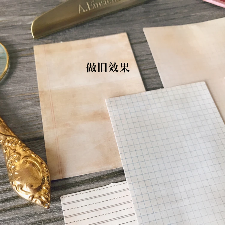 

8Pcs/Bag Vintage Memo Rectangle Sticker DIY Craft Scrapbooking Album Junk Journal Planner Decorative Stickers