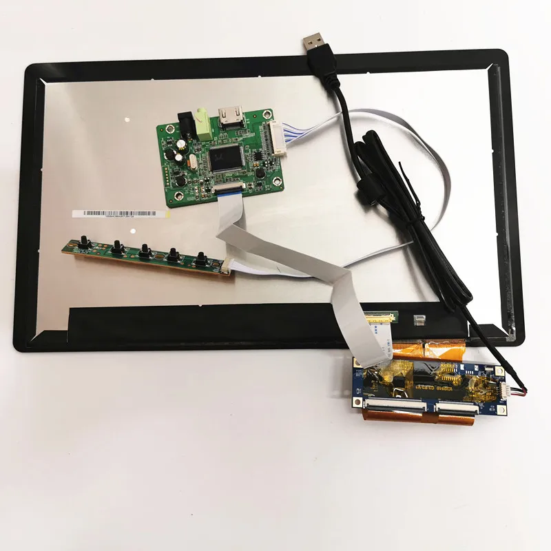 ЖК-Плата управления HDMI+ емкостный сенсорный экран 13,3 дюйма+ ЖК-Дисплей 1920x1080 ips ЖК-экран DIY комплекты модуль для автомобиля Raspberry Pi 3