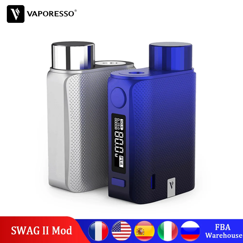 Оригинальный Vaporesso SWAG 2 Vape коробка TC Mod 80 Вт для NRG PE SE 25 мм бак 3 5 мл GT 4 сеточная