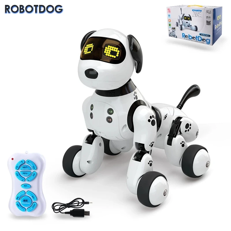 New Programable 2.4G Wireless Remote Control Smart Robot Dog Kids Toy Intelligent Talking Robot Dog Toy Electronic Pet Kid Gift