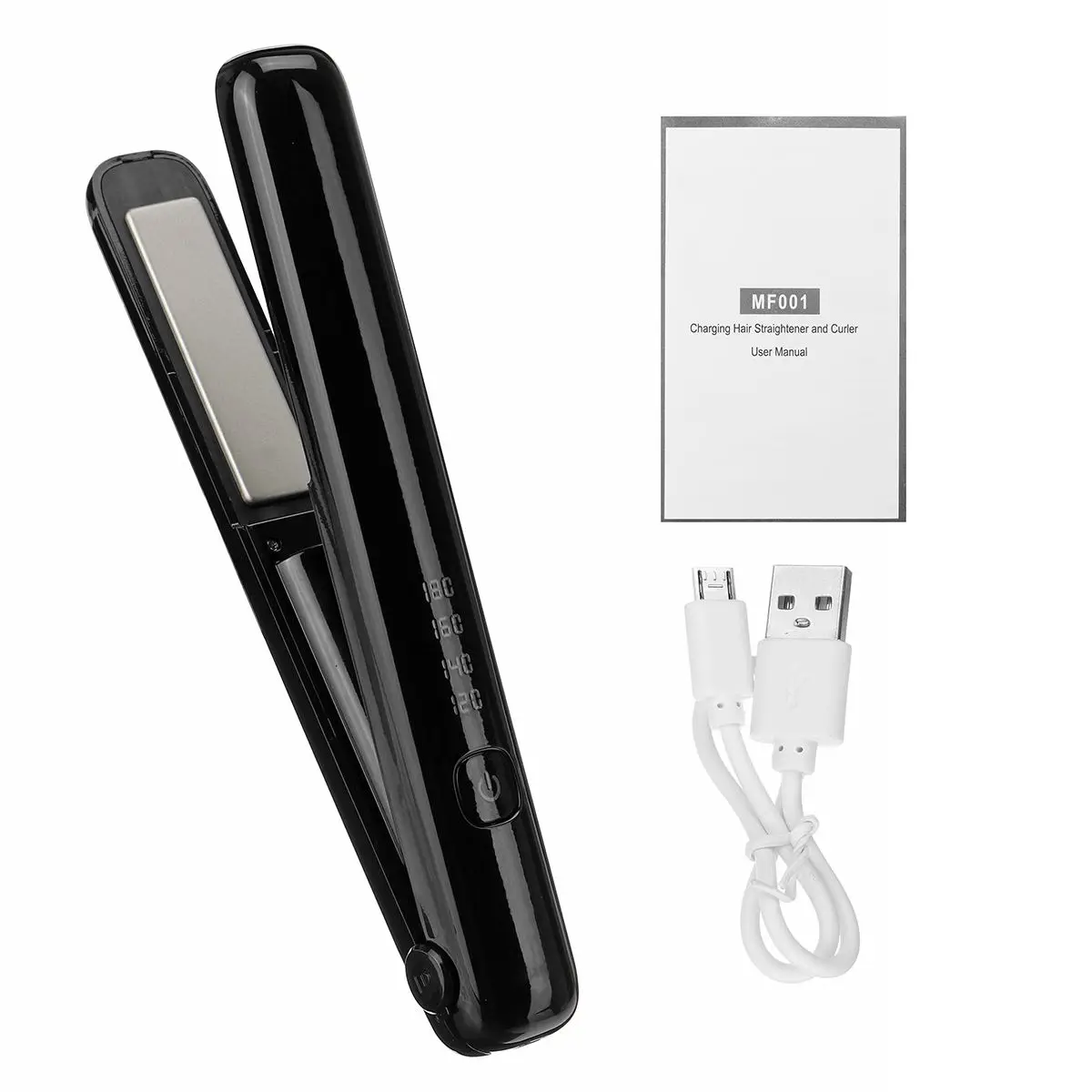 

Professional Cordless Hair Iron Flat 2-in-1 Ceramic Hair Straightener Comb Hair Curler Iron Styling Tools Hair Curler