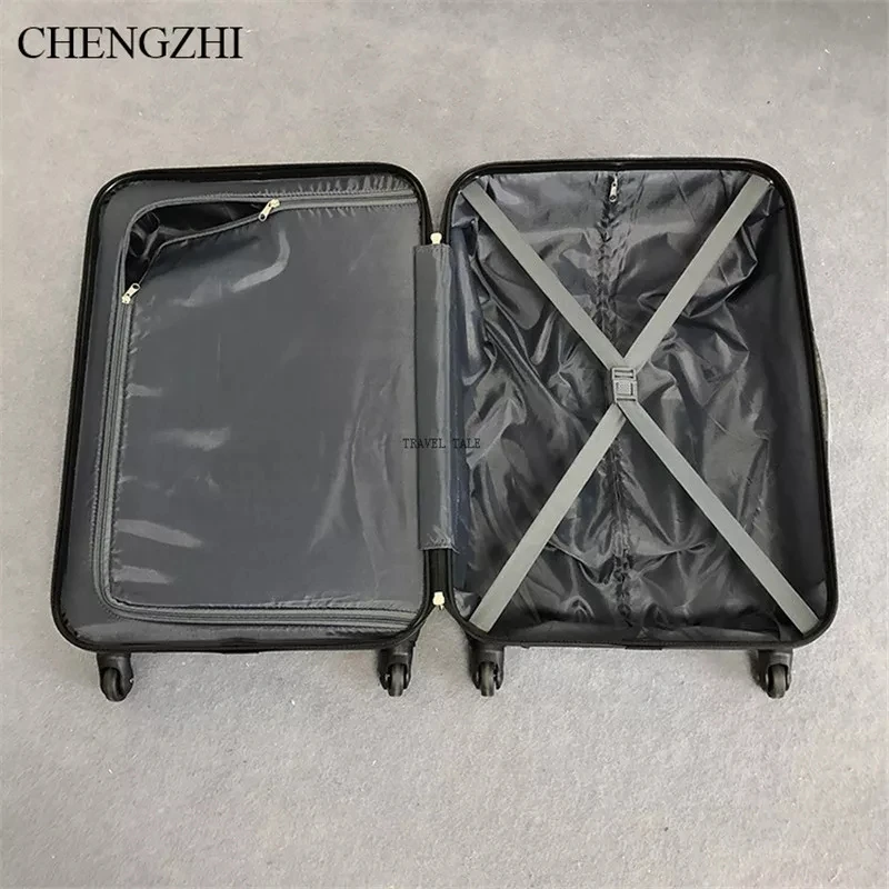 CHENGZHI 20"24"28" inch men business ABS rolling luggage set trolley travel suitcase spinner on wheels