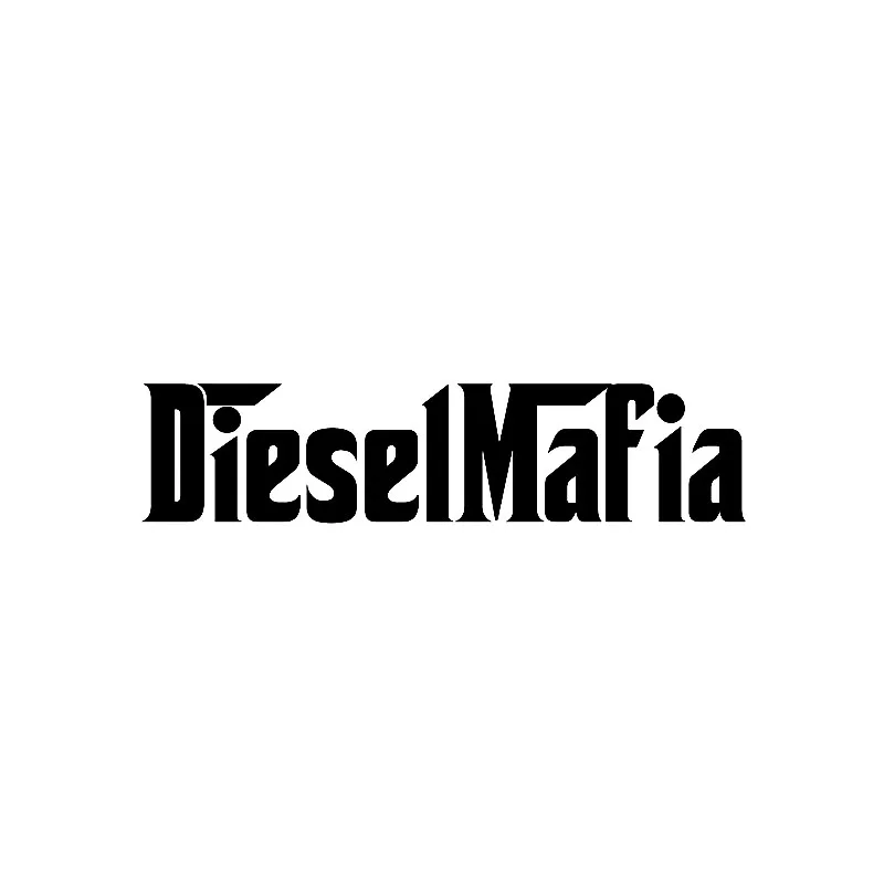 

Funny Decals Diesel Mafia Vinyl Car Sticker Creative Automobile Accessories Black/Silver,12cm*3cm